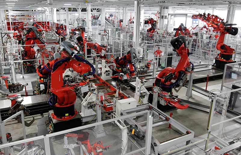 Linia produkcyjna w fabryce Foxconn,