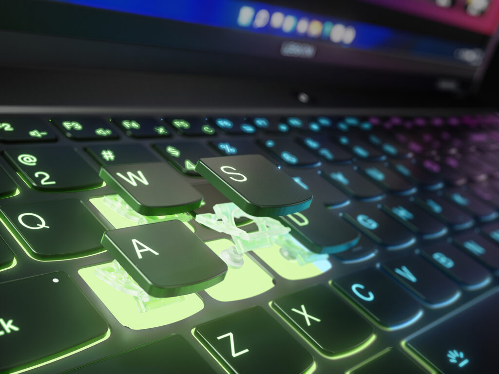 14 Legion 5i Pro Closeup Keyboard Switch Blownout
